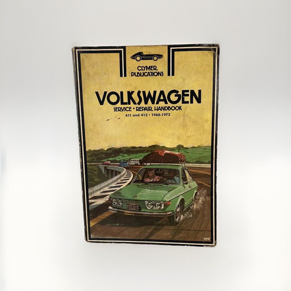 Clymer Publications Volkswagen service repair book 68โ-73โ 411 and 412 Vintage